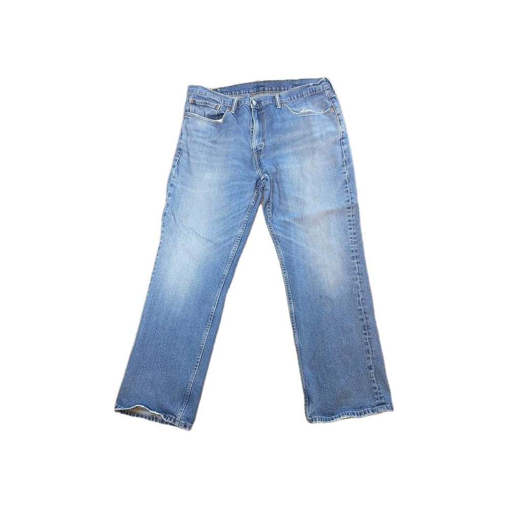 Levis 559 Relaxed Straight Mens Blue Jeans 36x28 Medium Wash Distressed Denim